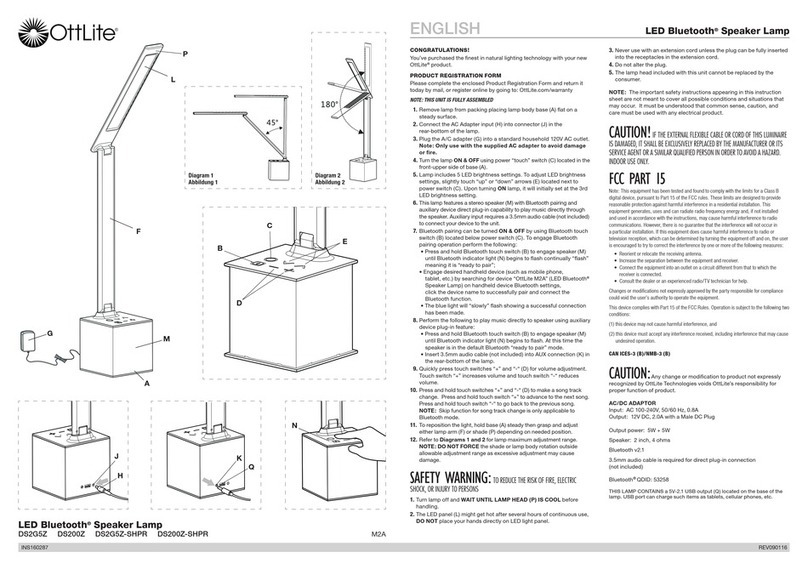 OttLite DS2G5Z User manual