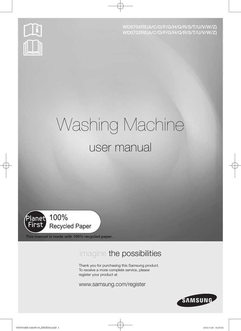 Samsung WD0702RE User manual