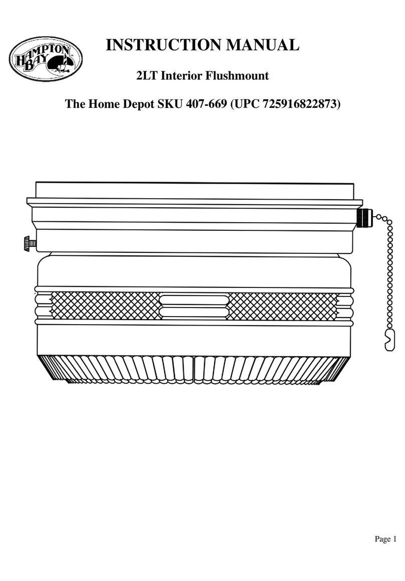 HAMPTON BAY 407-669 instruction manual