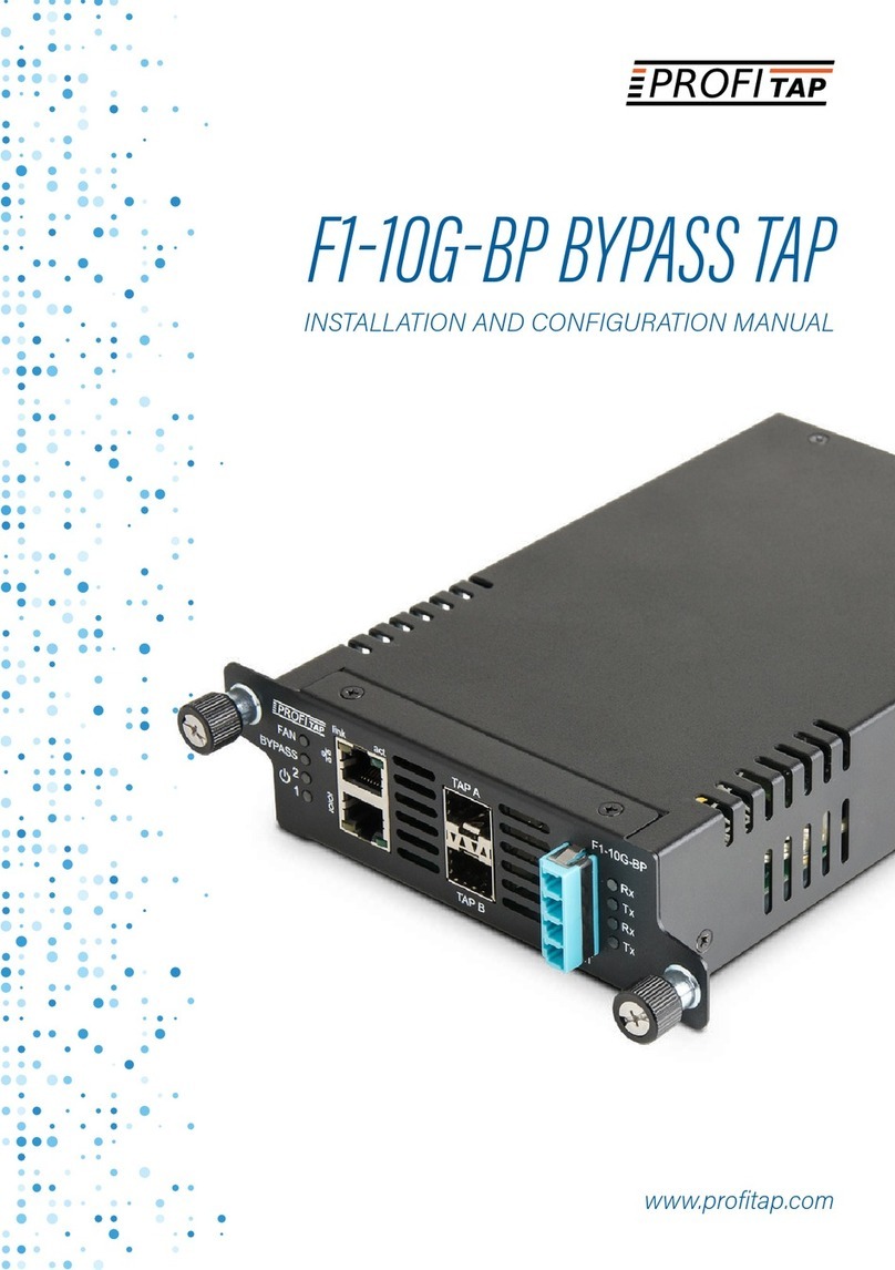 ProfiTap F1-10G-BP BYPASS TAP Manual
