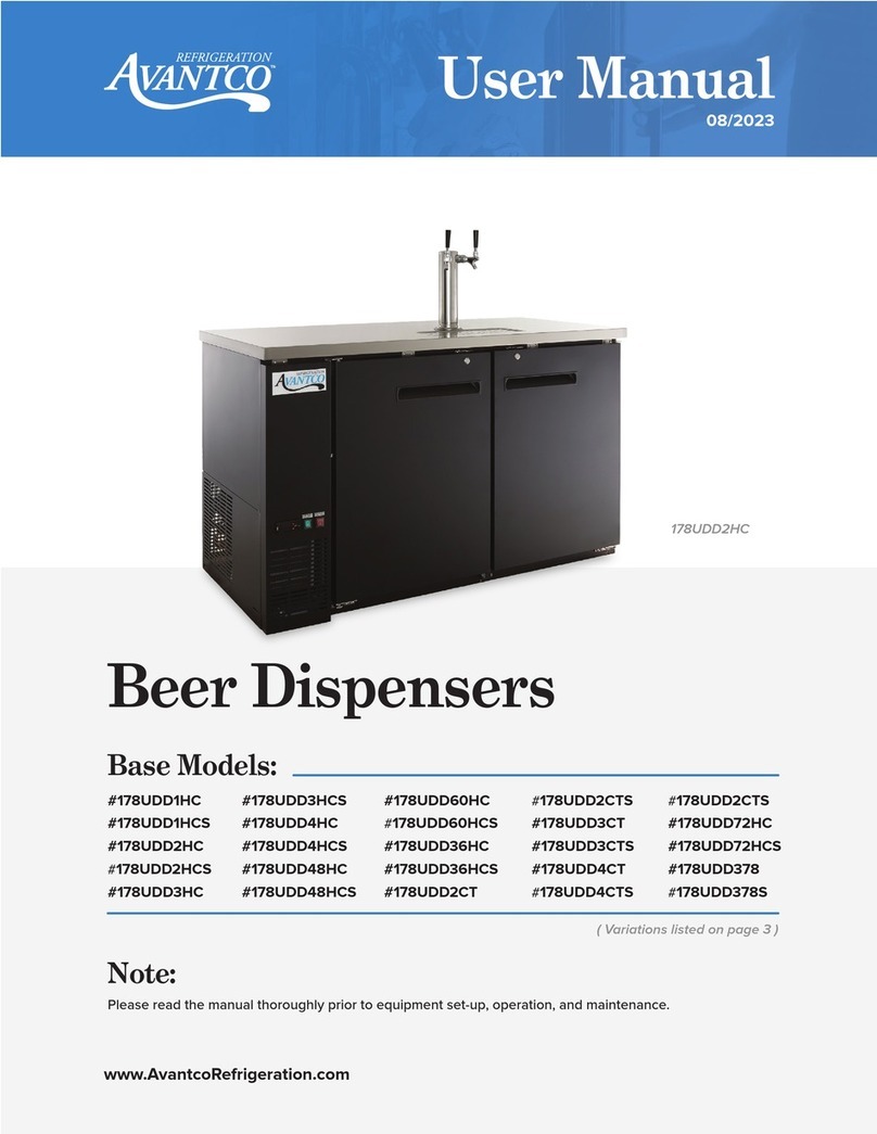 Avantco 178UDD1HC User manual