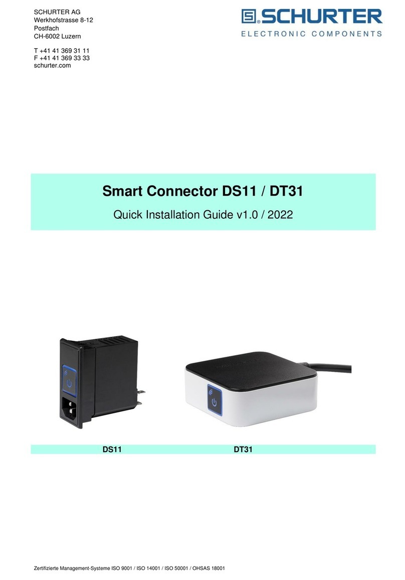 SCHURTER DS11 User manual
