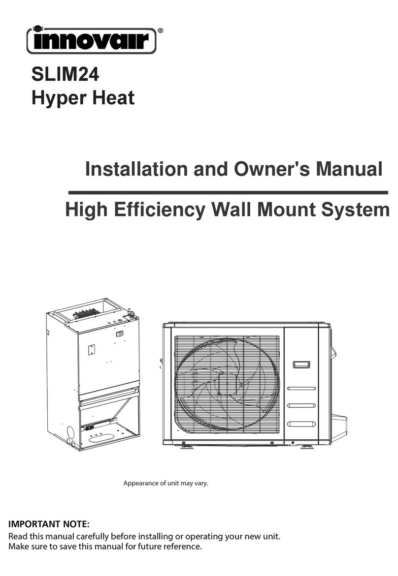 innovair SLIM24 Installation and owner's manual