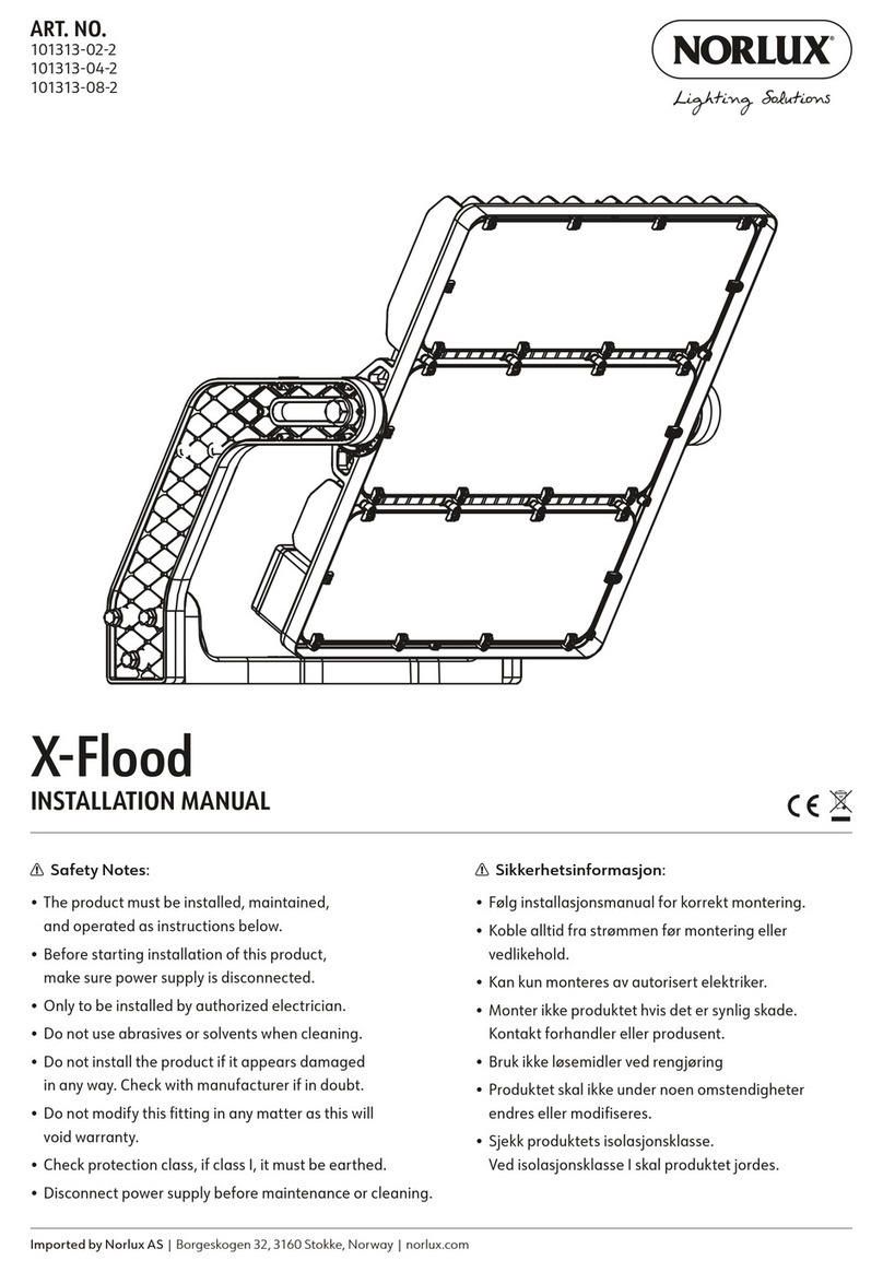 NORLUX X-Flood installation manual