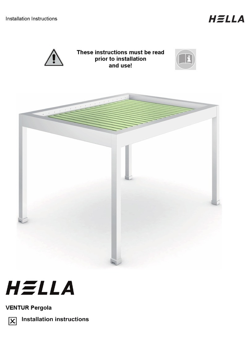 Hella Pergola VENTUR installation instructions