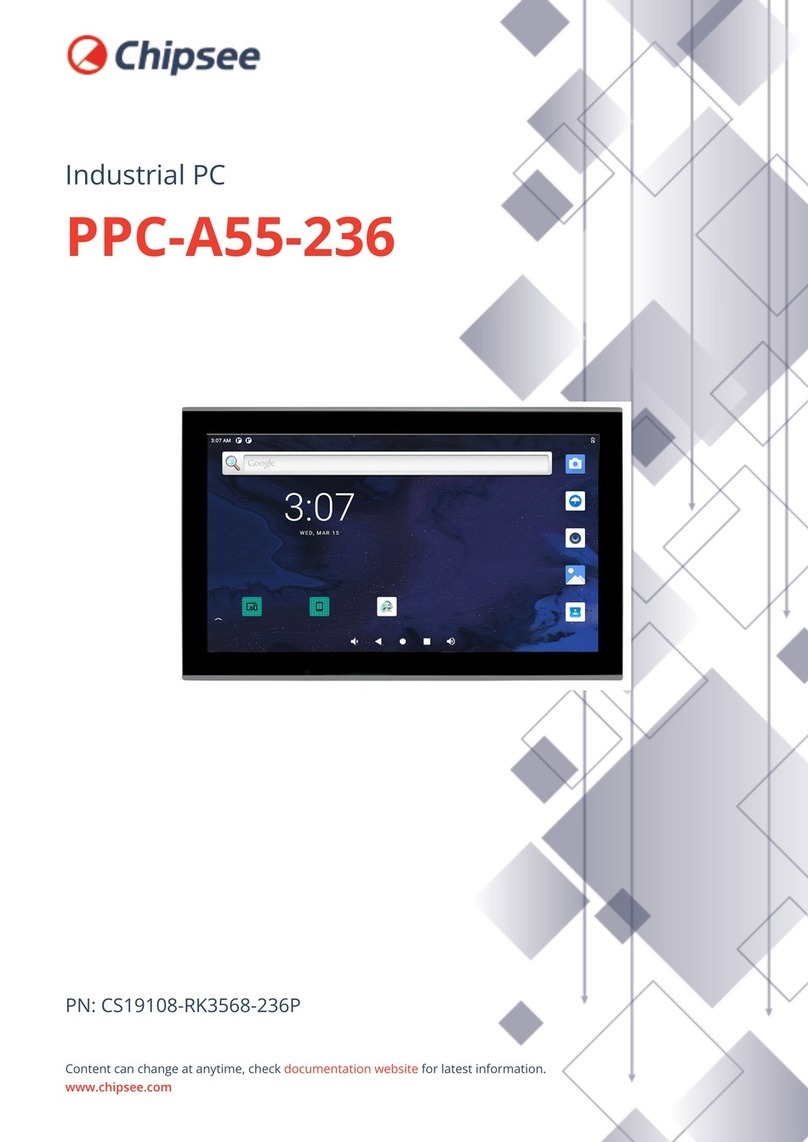Chipsee PPC-A55-236 User manual Chipsee PPC-A55-236 User manual