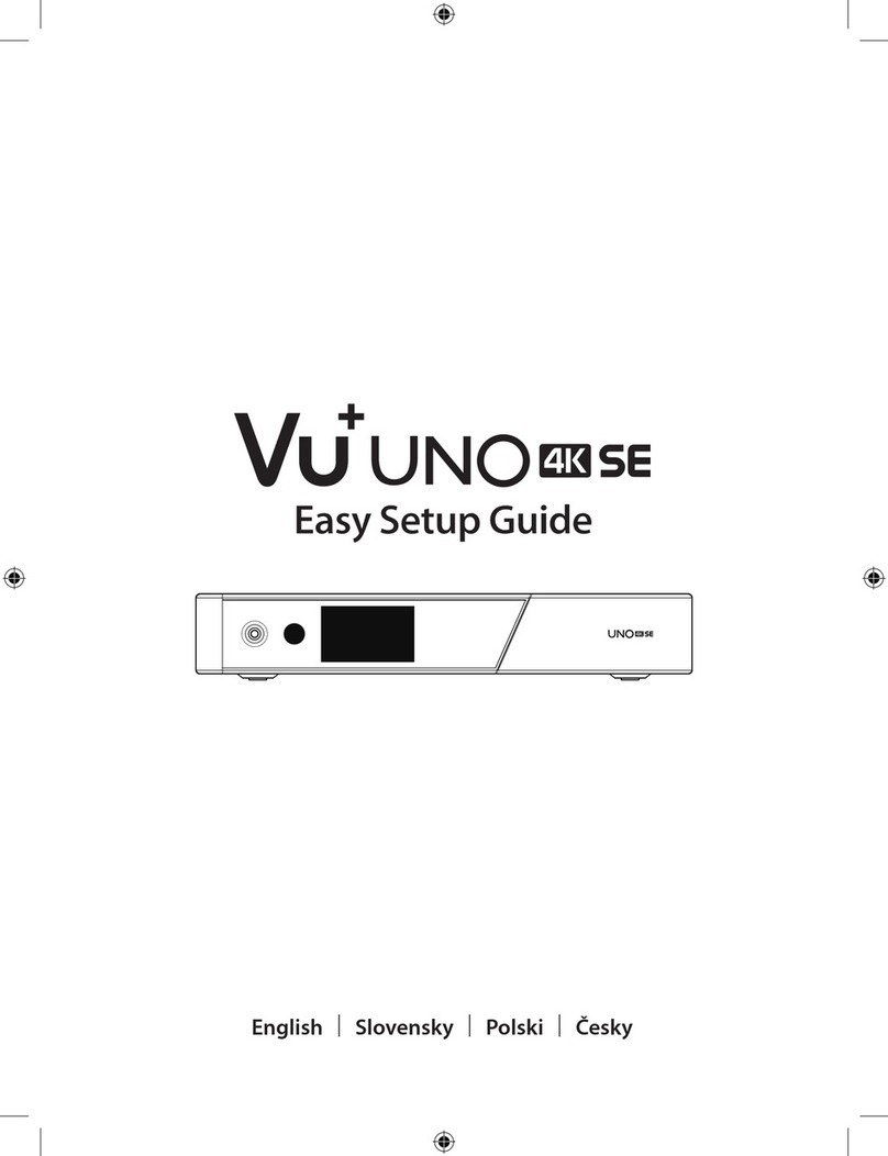 Vu+ UNO 4K SE Easy setup guide