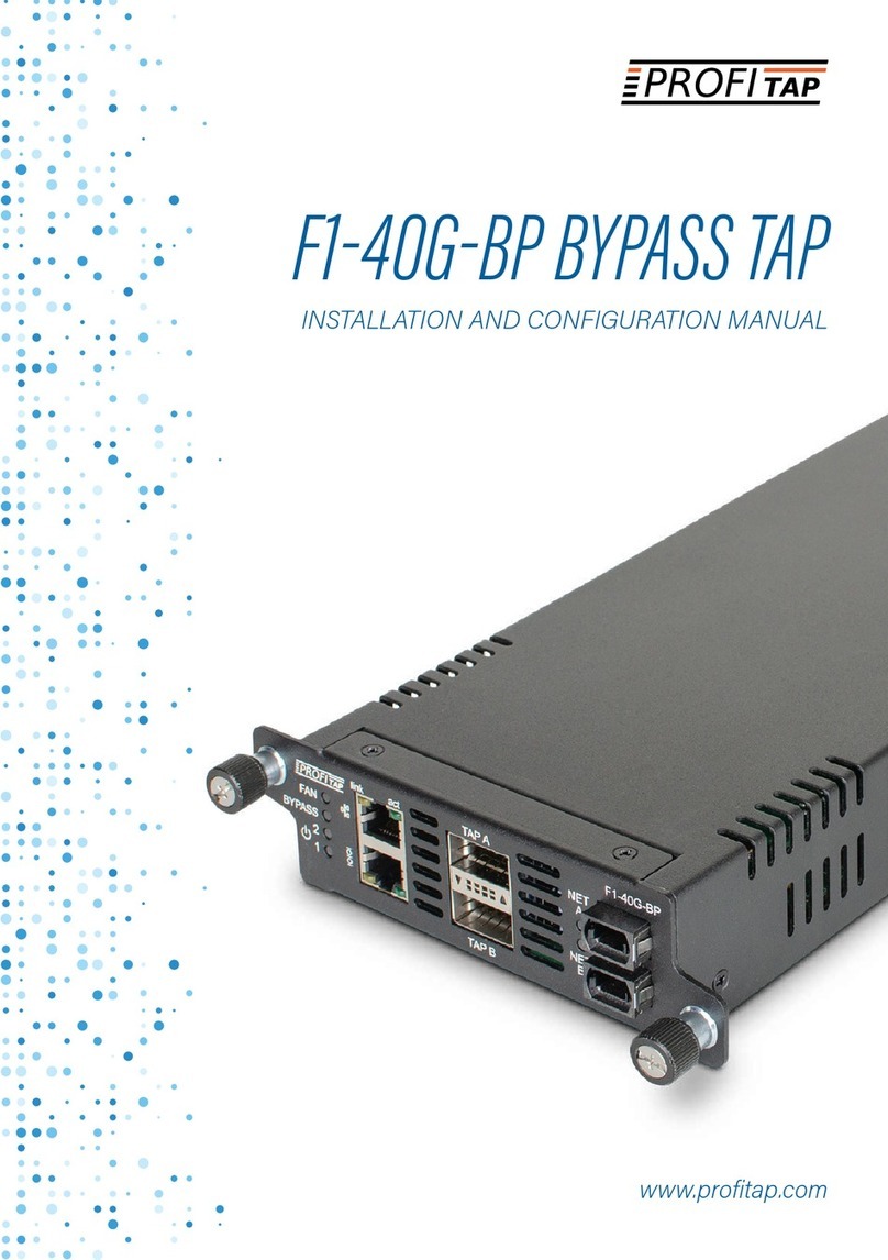 ProfiTap F1-40G-BP BYPASS TAP Manual