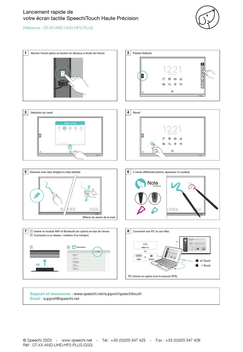 Speechi SpeechiTouch ST-XX-AND-UHD-HP2-PLUS User manual