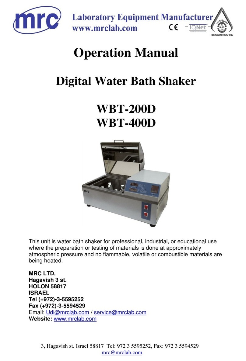 MRC WBT-200D Operation manual