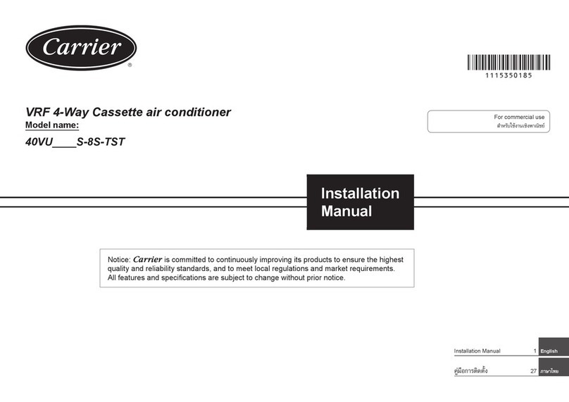 Carrier 40VU S-8S-TST User manual