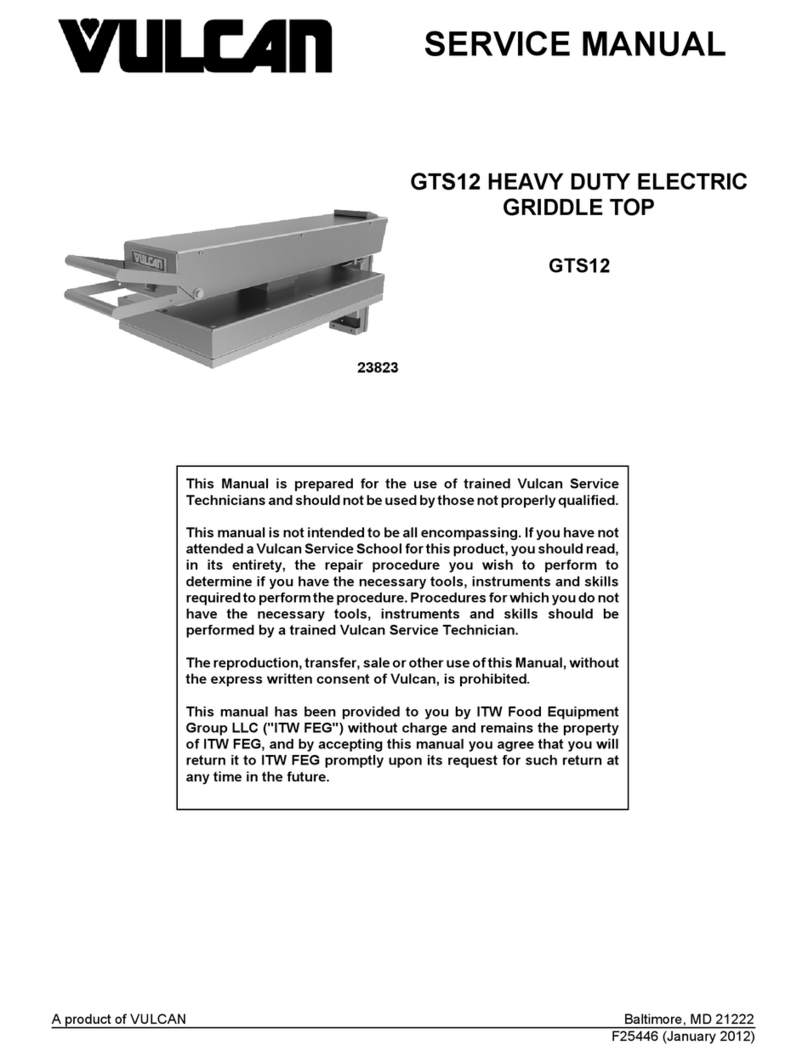 Vulcan-Hart GTS12 User manual