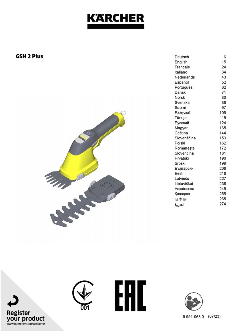 Kärcher GSH 2 Plus manual