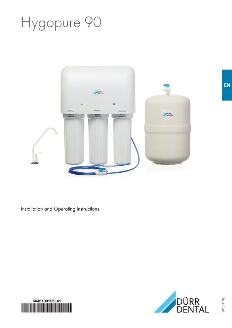 Durr Dental Hygopure 90 Installation and operating instructions