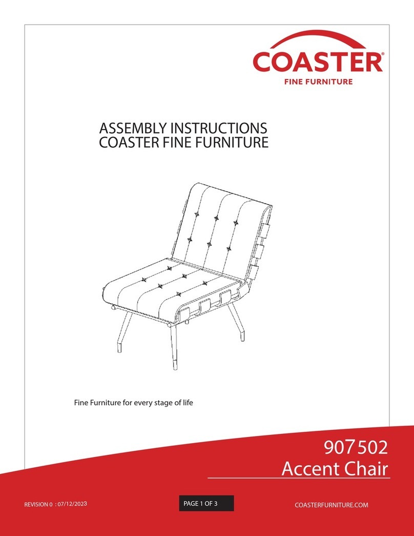 Coaster 907502 Assembly instructions