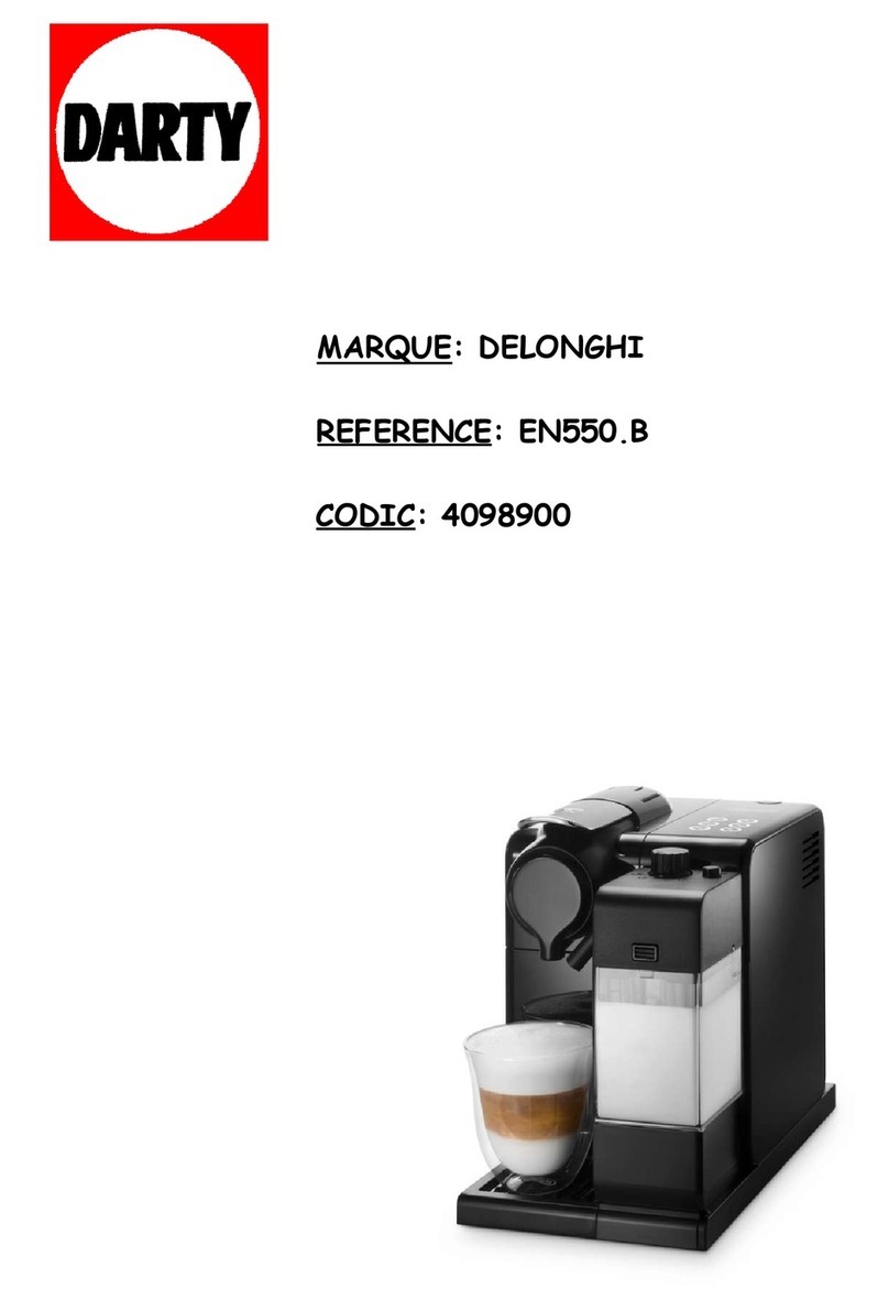 DeLonghi Nespresso My Machine Lattissima Touch manual