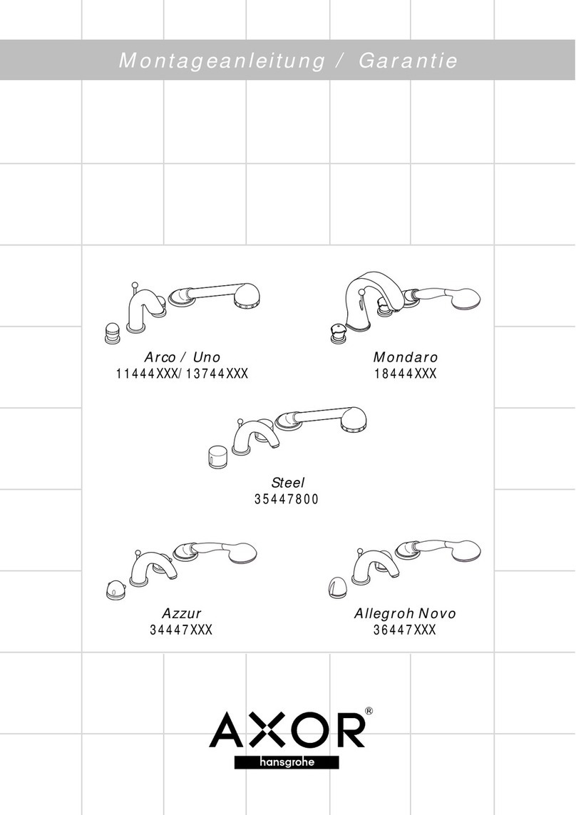 Hans Grohe Axor Arco 11444 Series User manual