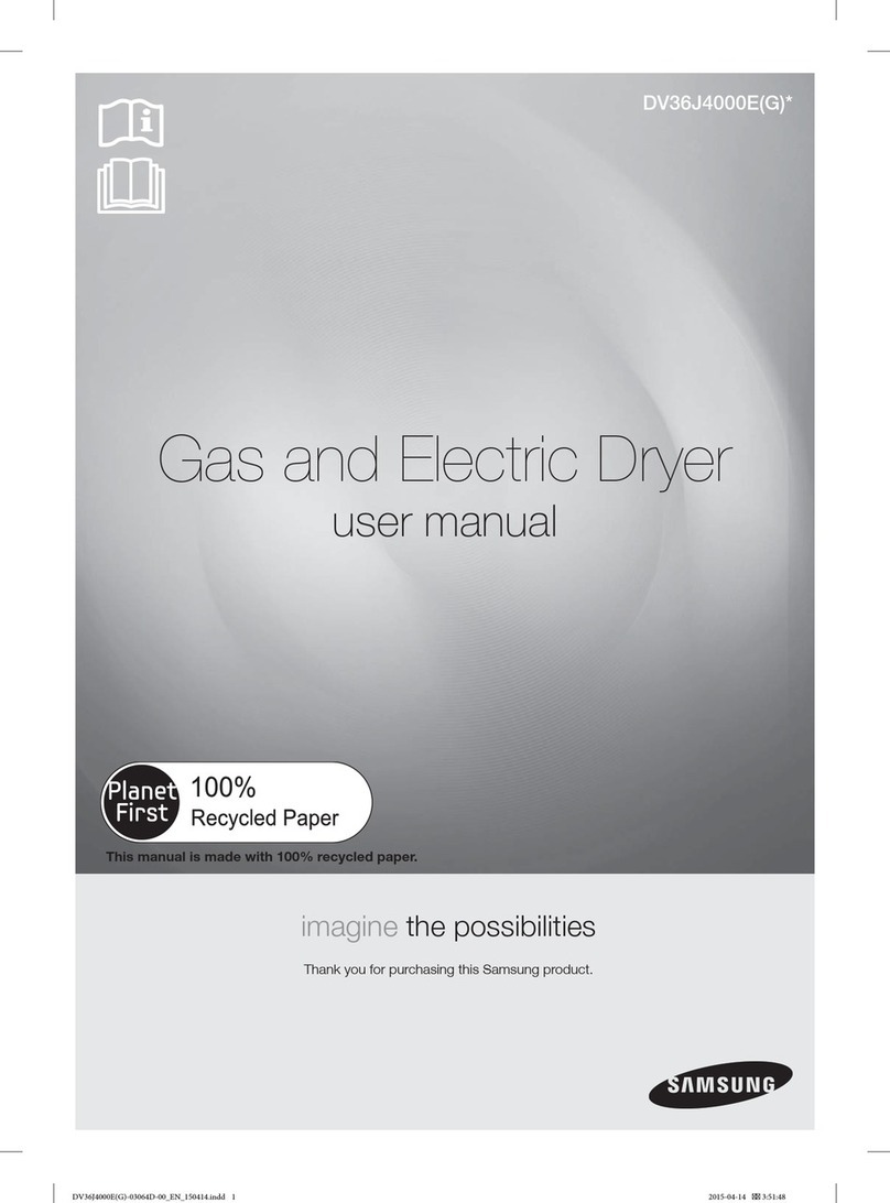 Samsung DV36J4000E Series user manual