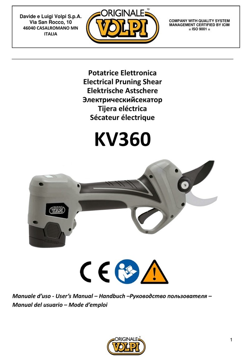 Volpi Kamikaze KV 360 user manual