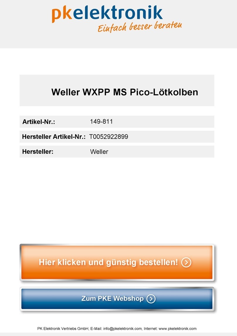 Weller T0052922899 Translation of the original instructions