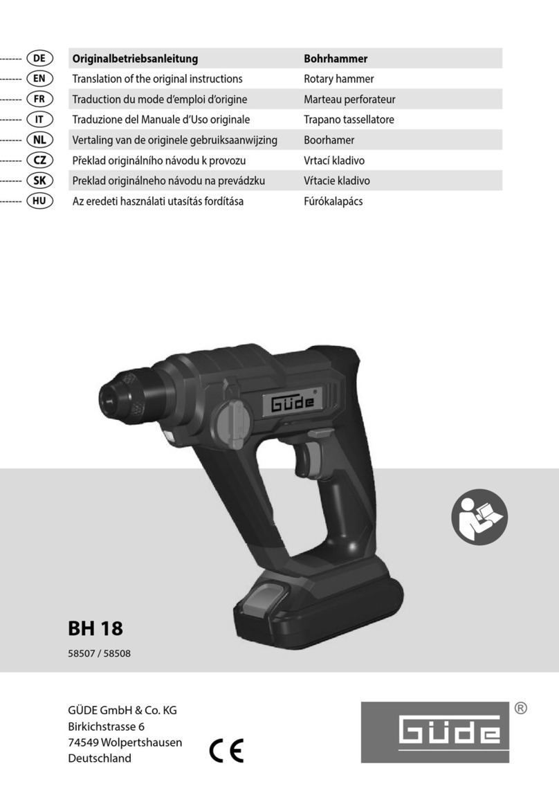 Gude BH 18 Translation of the original instructions