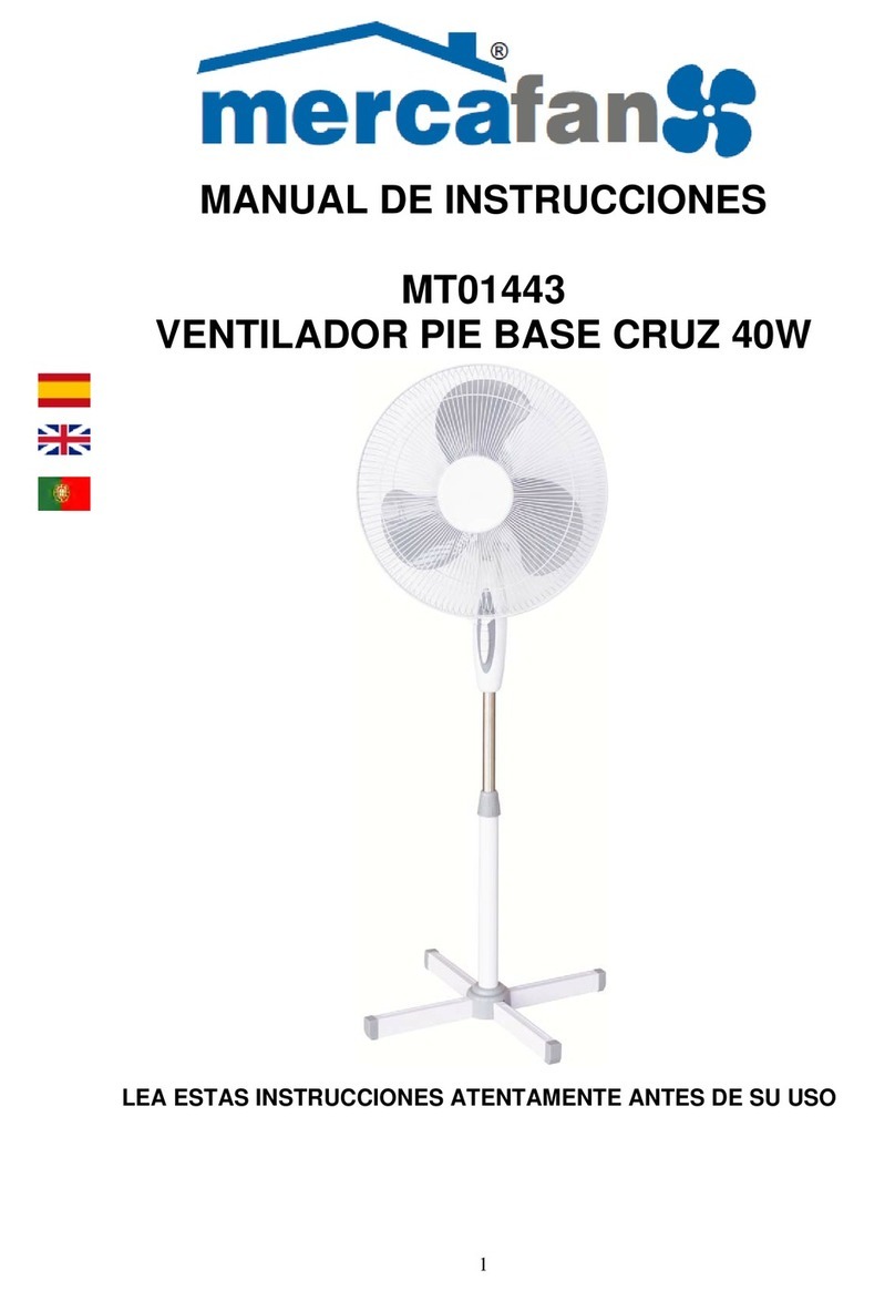 Mercafan MT01443 manual