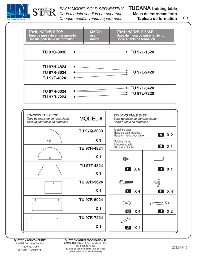 HDL TUCANA TU 97Q-3030 User manual