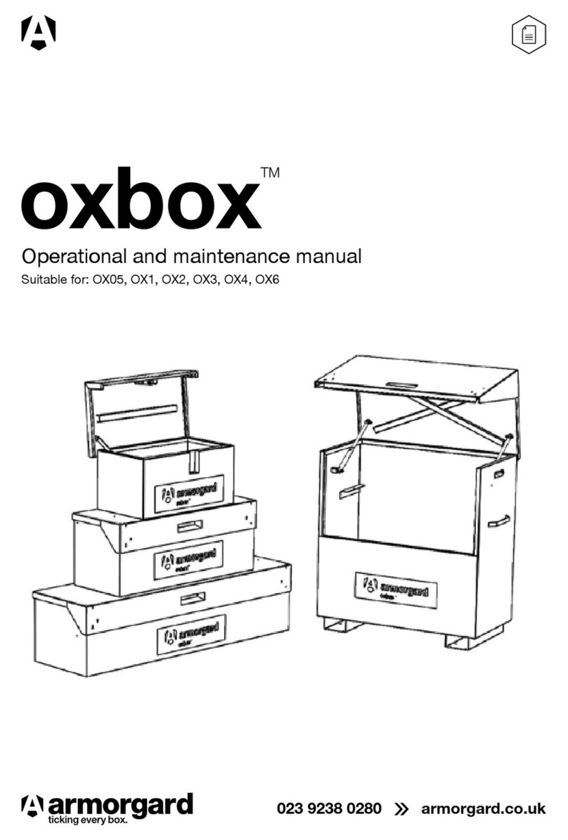 Armorgard OxBox OX05 Operational And Maintenance Manual Armorgard OxBox OX05 Operational And Maintenance Manual