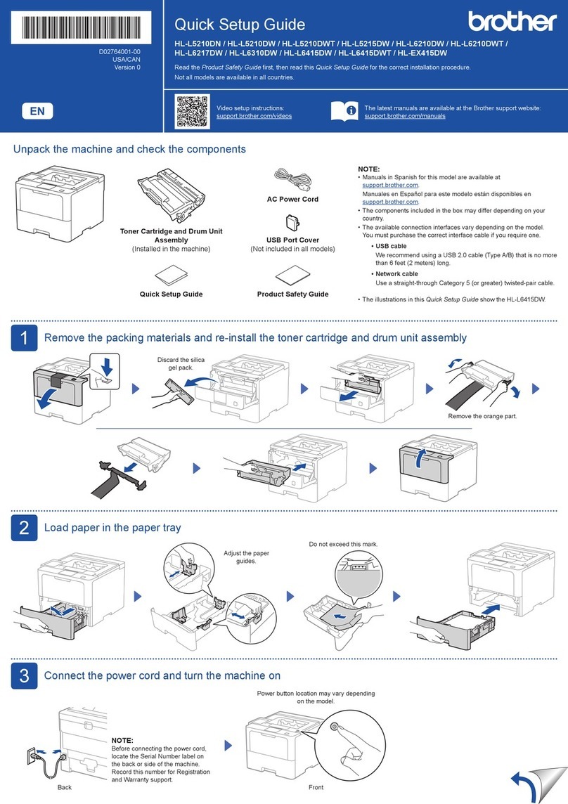 Brother HL-L5210DN User manual