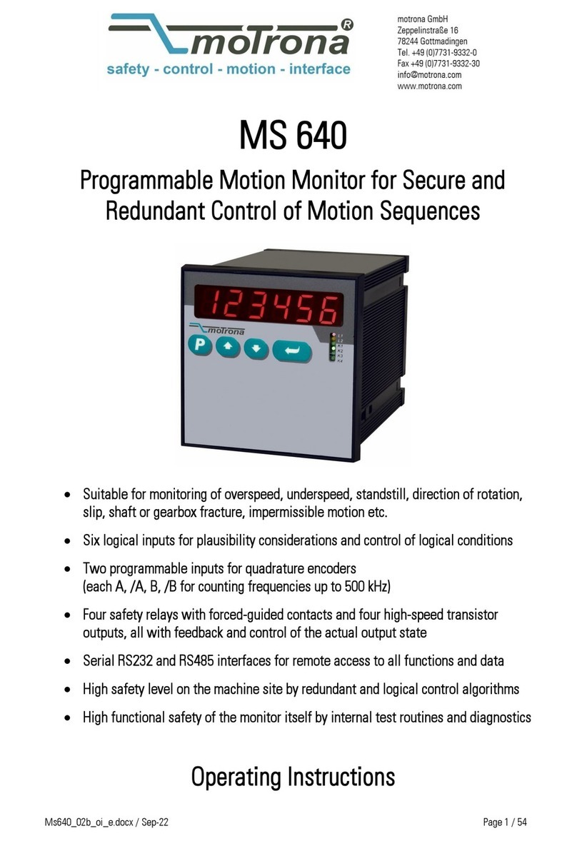 Motrona MS 640 User manual