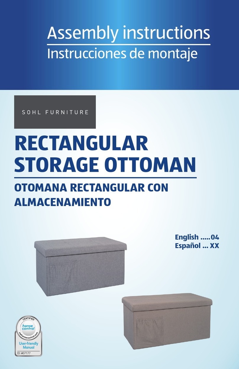 SOHL FURNITURE RECTANGULAR STORAGE OTTOMAN manual SOHL FURNITURE RECTANGULAR STORAGE OTTOMAN manual