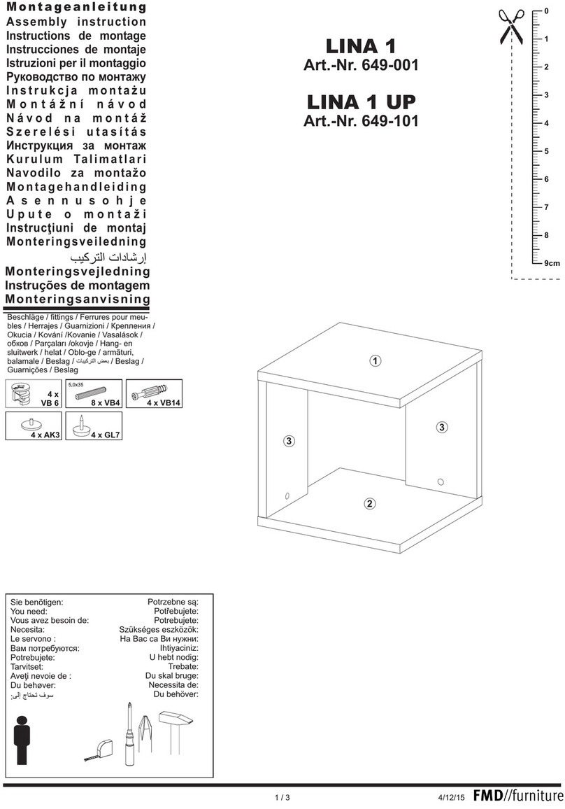 FMD Furniture LINA 1 649-001 Assembly instruction
