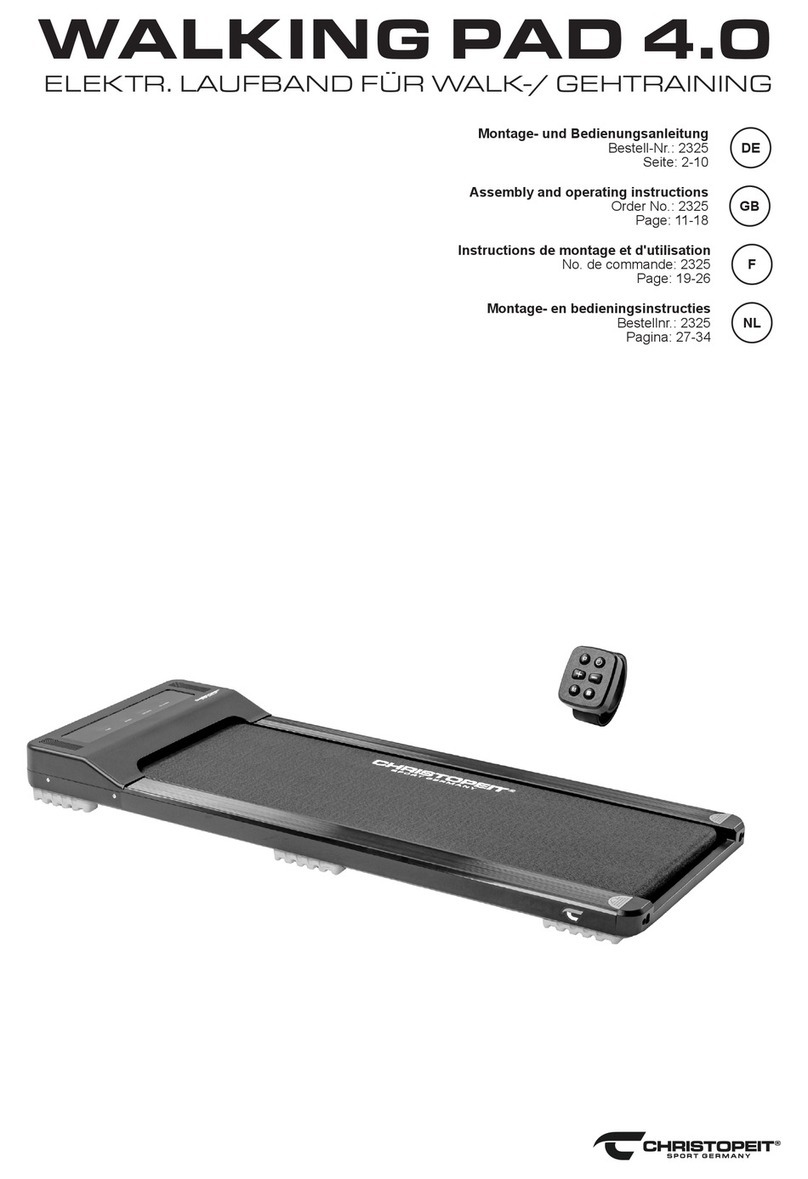 Christopeit Sport WALKING PAD 4.0 Assembly and operating instructions Christopeit Sport WALKING PAD 4.0 Assembly and operating instructions