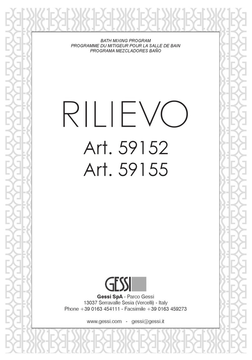 Gessi RILIEVO 59152 manual