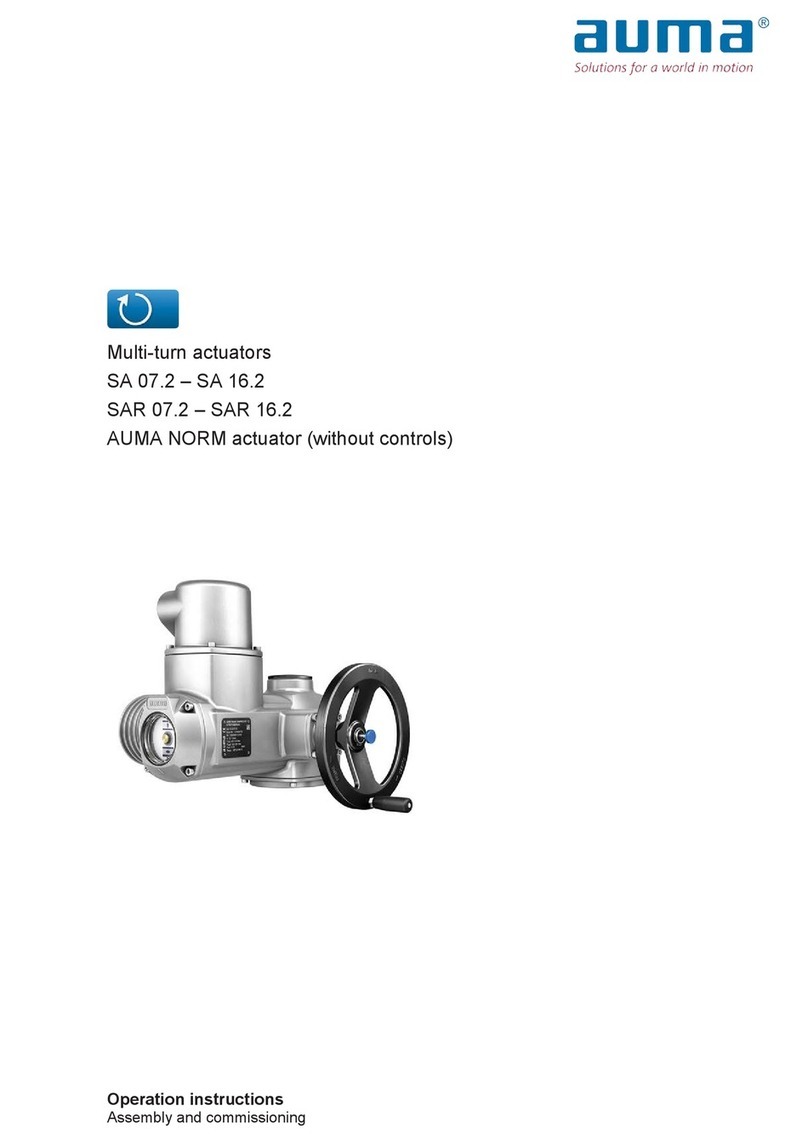 AUMA SAR 07.2 User manual