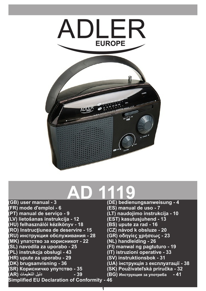 Adler Europe AD 1119 user manual