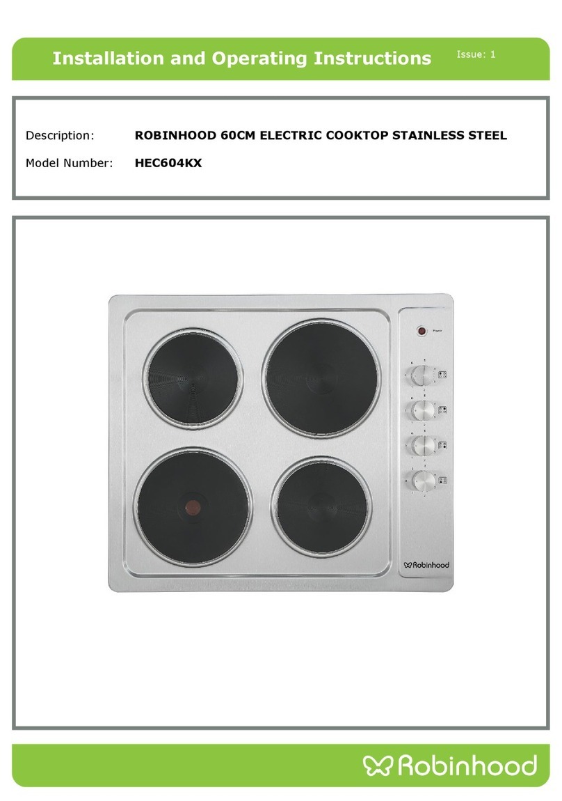 ROBINHOOD HEC604KX Installation and operating instructions ROBINHOOD HEC604KX Installation and operating instructions