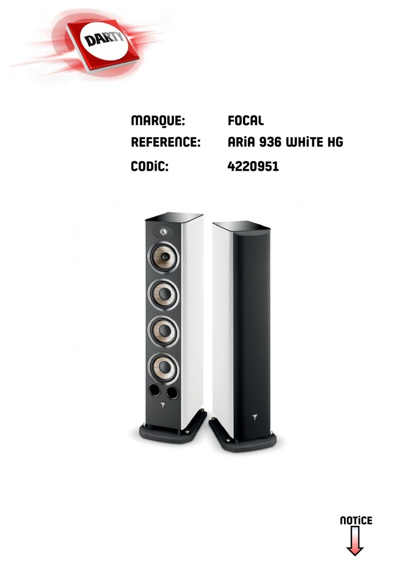 Focal ARIA 936 WHITE HG User manual