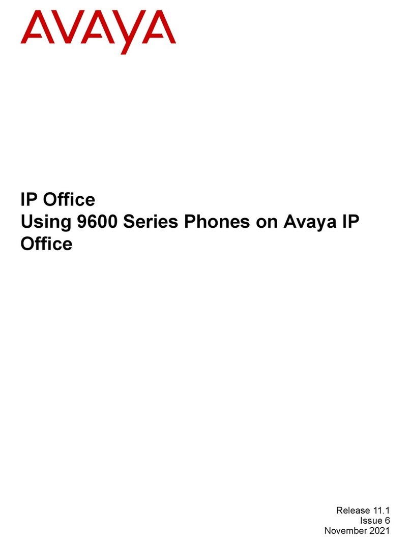 Avaya 9600 Series User manual Avaya 9600 Series User manual