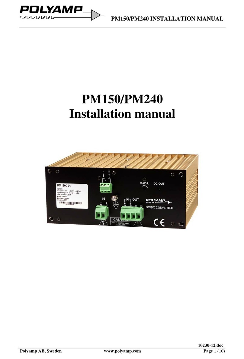 Polyamp PM150 User manual