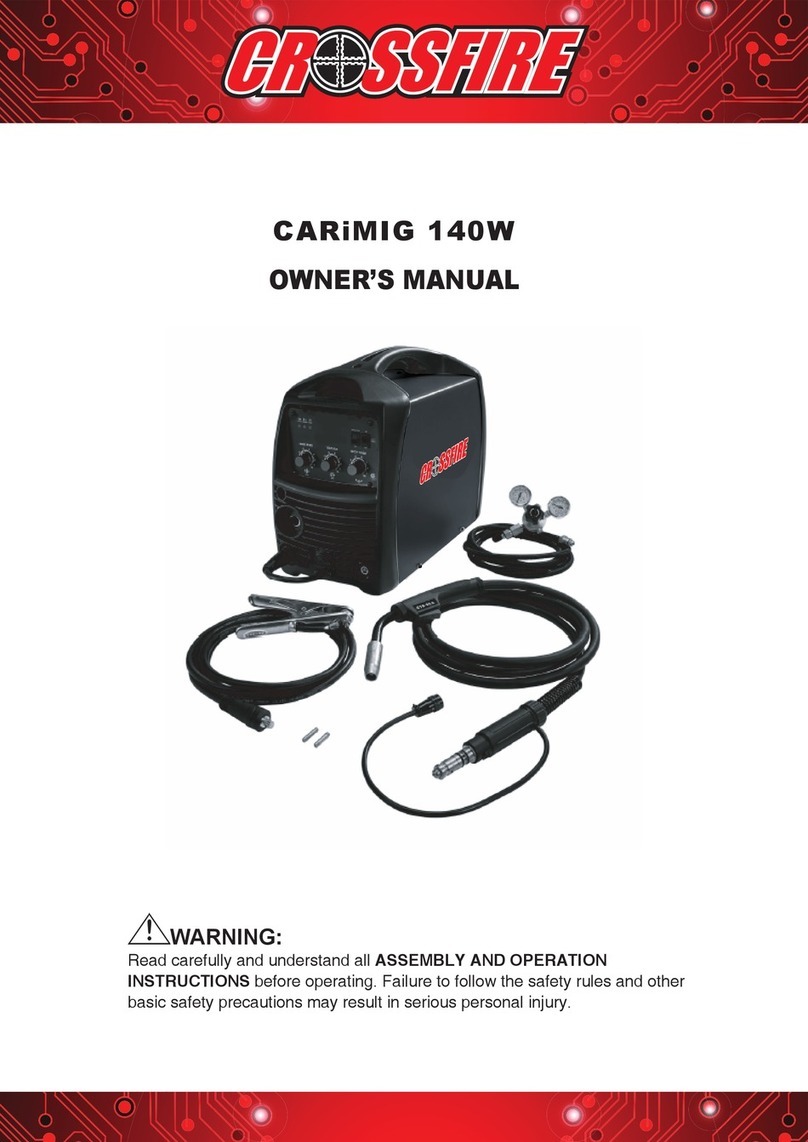Crossfire CARiMIG 140W owner's manual