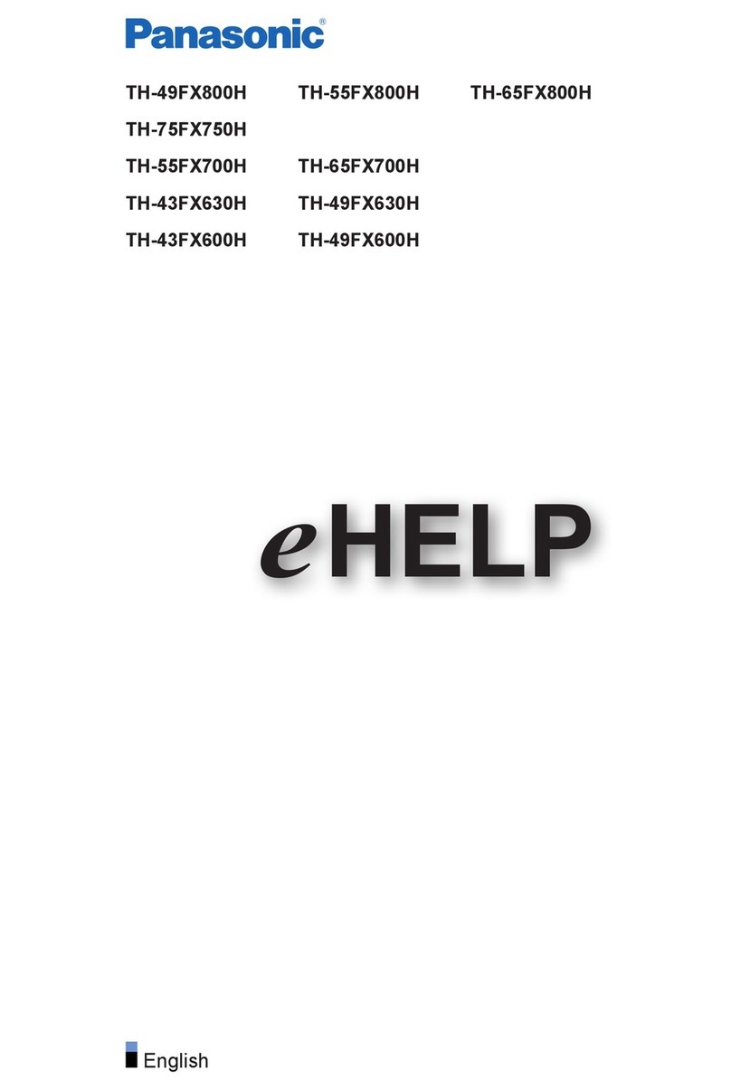 Panasonic TH-49FX800H User manual Panasonic TH-49FX800H User manual