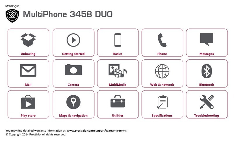 Prestigio MultiPhone 3458 DUO User manual Prestigio MultiPhone 3458 DUO User manual