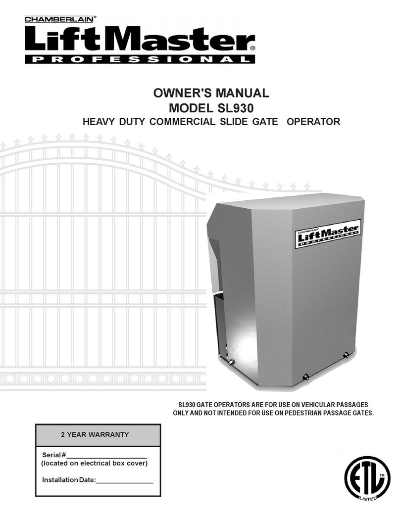Chamberlain LiftMaster SL930 User manual