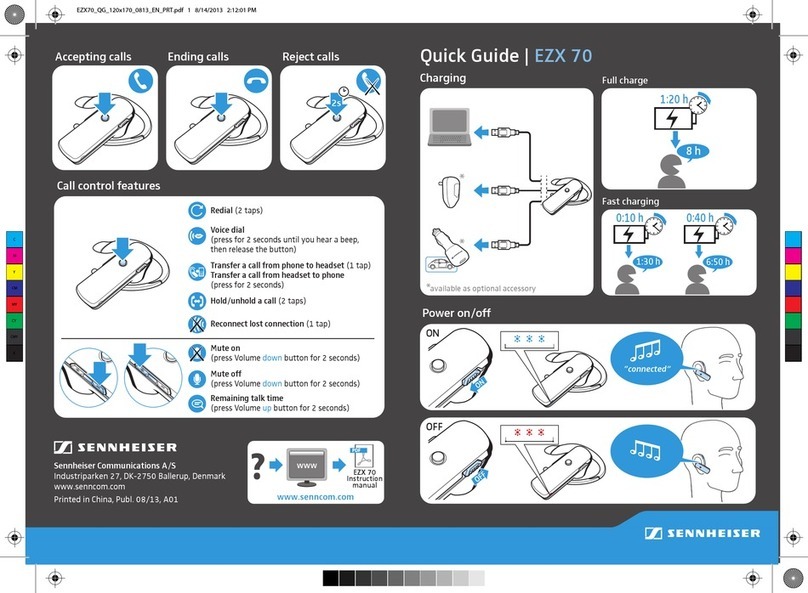 Sennheiser EZX70 quick guide
