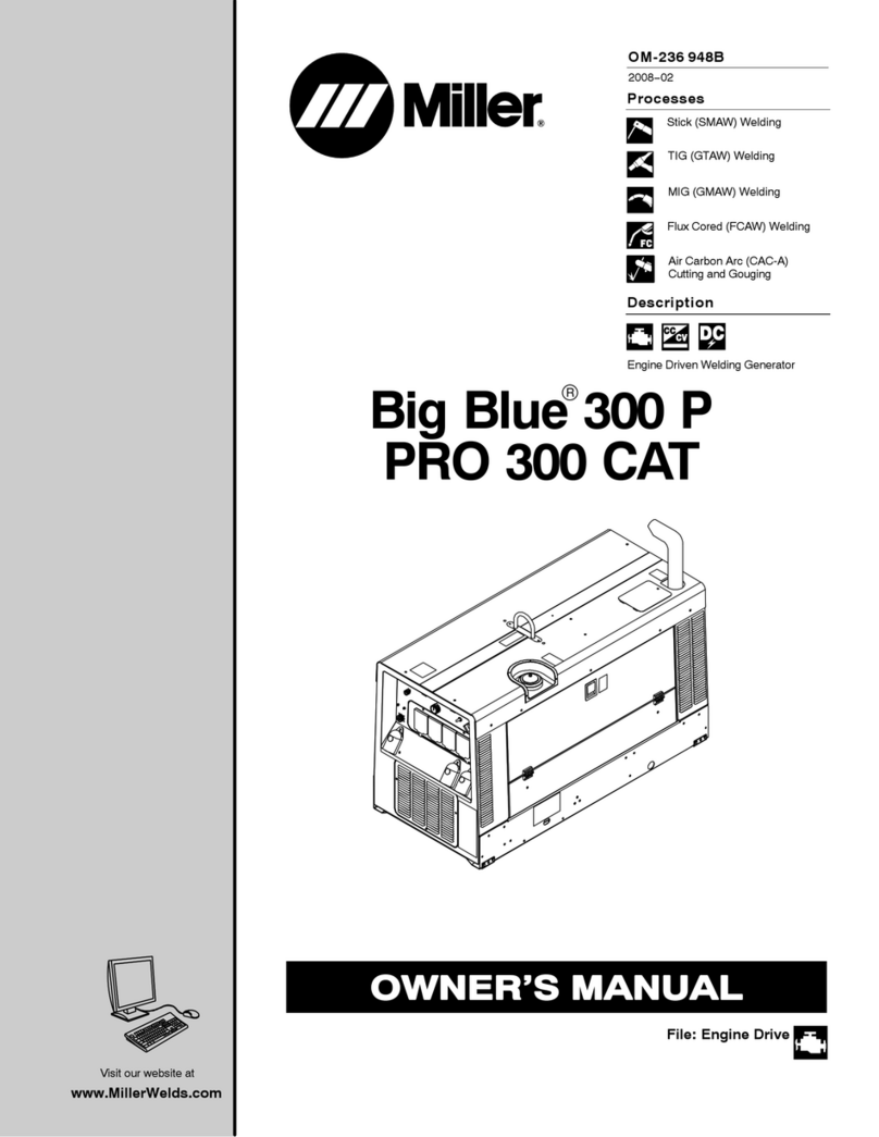 Miller Electric PRO 300 CAT owner's manual