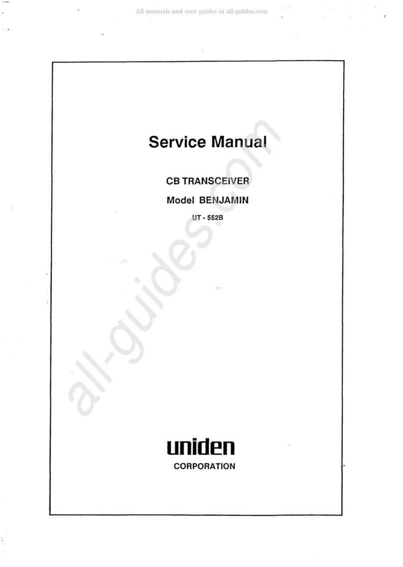 Uniden Benjamin User manual Uniden Benjamin User manual