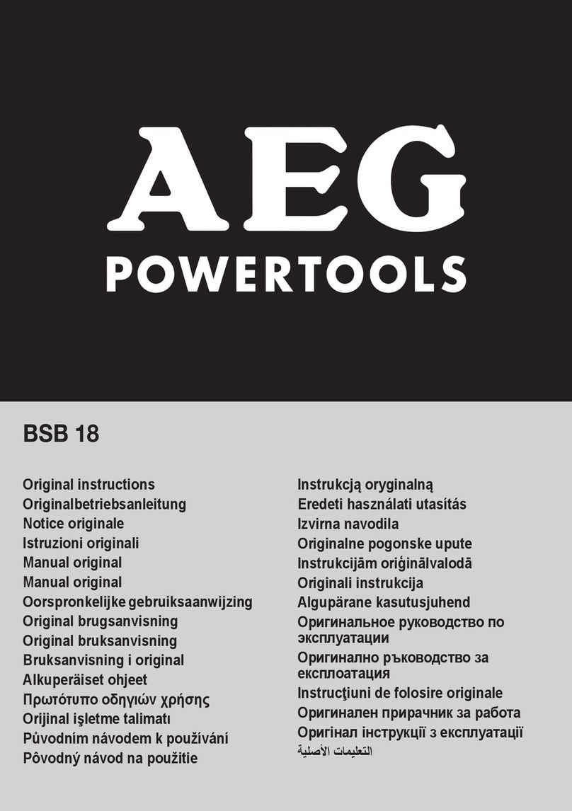 AEG BSB 18 User manual