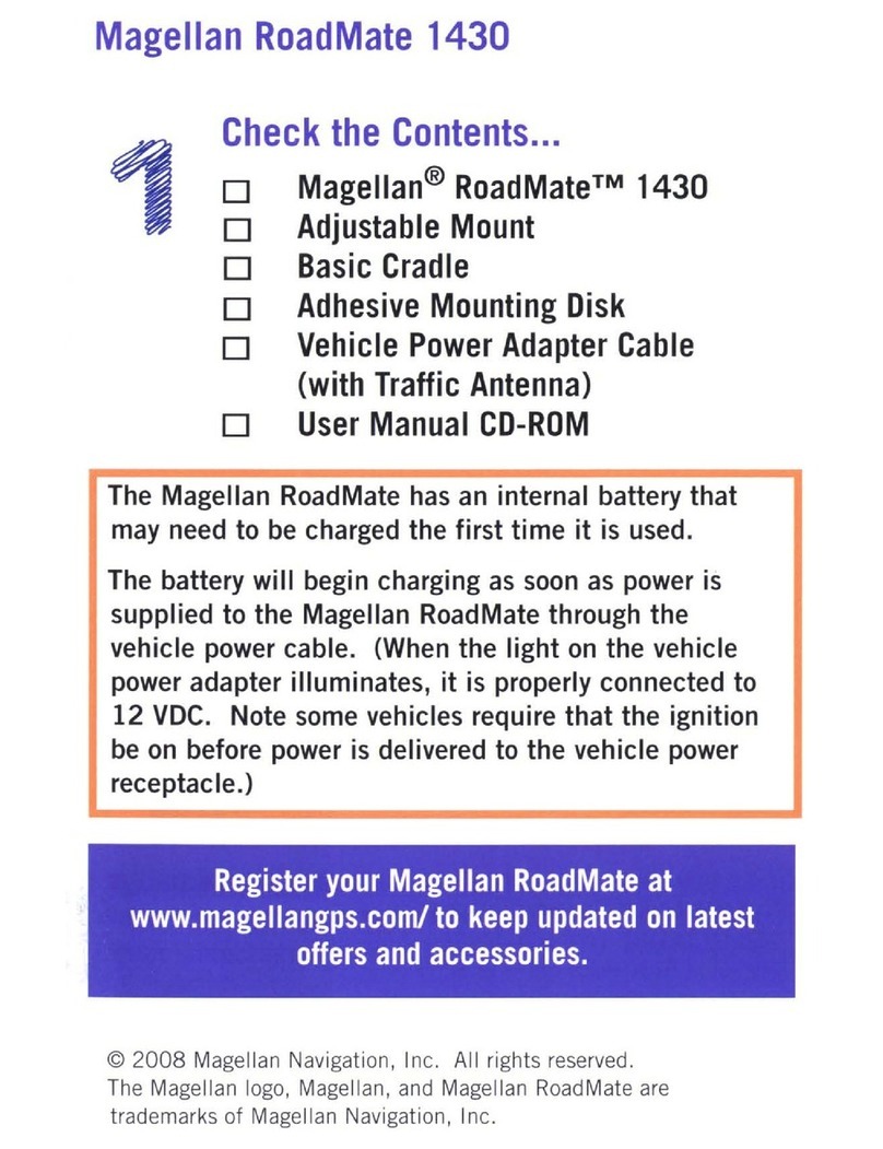 Magellan RoadMate 1430 - Automotive GPS Receiver user manual
