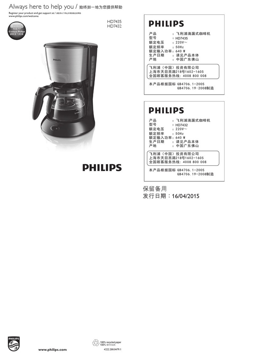 Philips HD7435 instructions